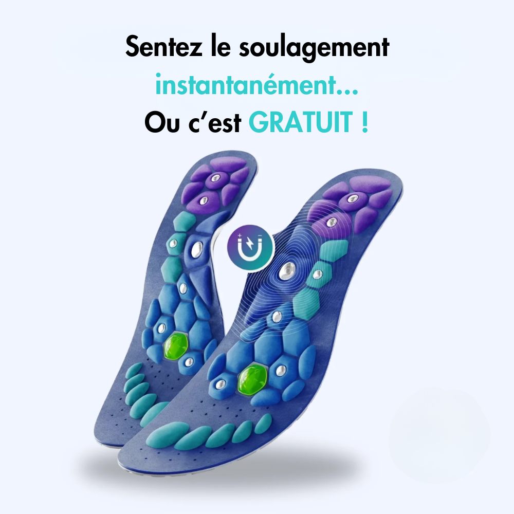 Semelles d’acupression magnétiques – Le soulagement à chaque pas
