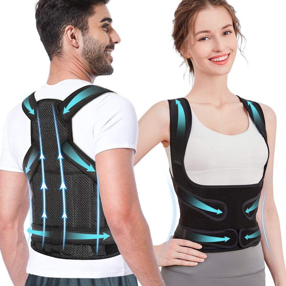 Correcteur de posture – 4 renforts dorsaux