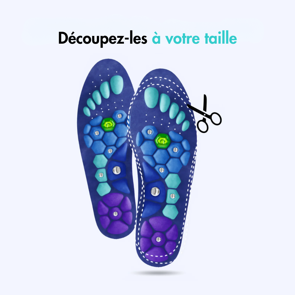 Semelles d’acupression magnétiques – Le soulagement à chaque pas