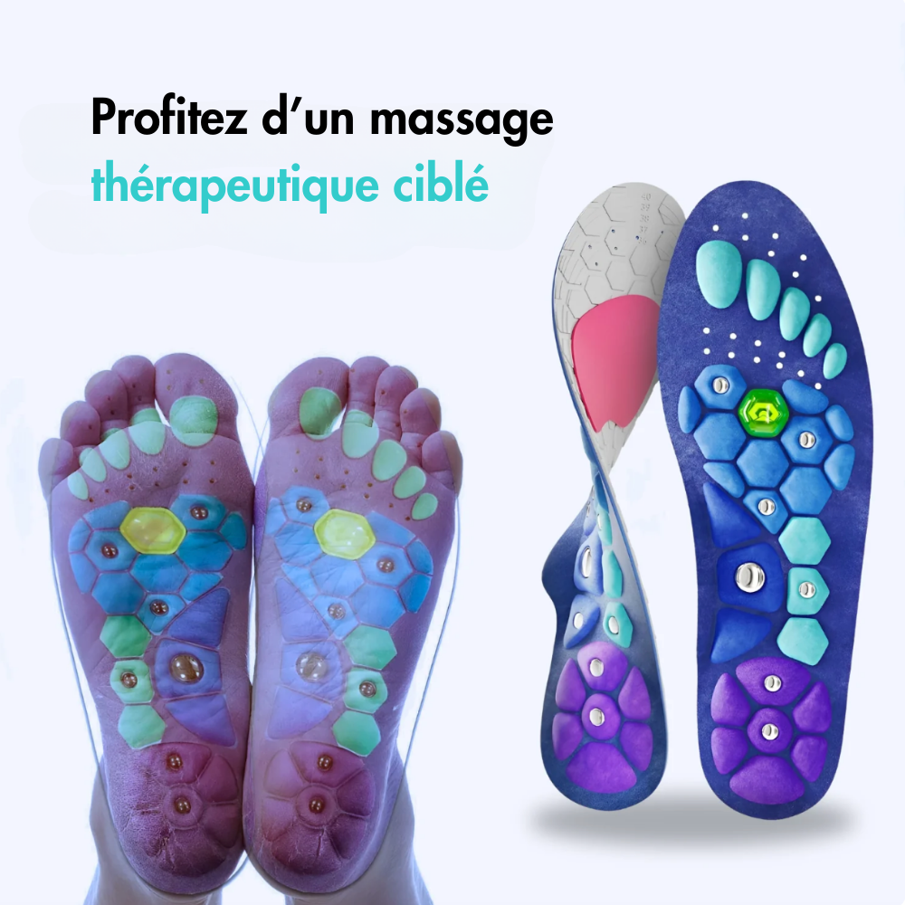 Semelles d’acupression magnétiques – Le soulagement à chaque pas