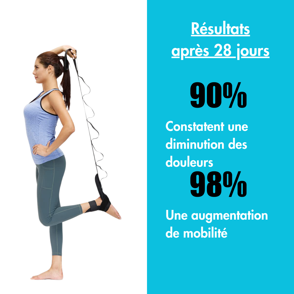 Sangle d’étirement thérapeutique – Soulagez vos douleurs et retrouvez votre mobilité