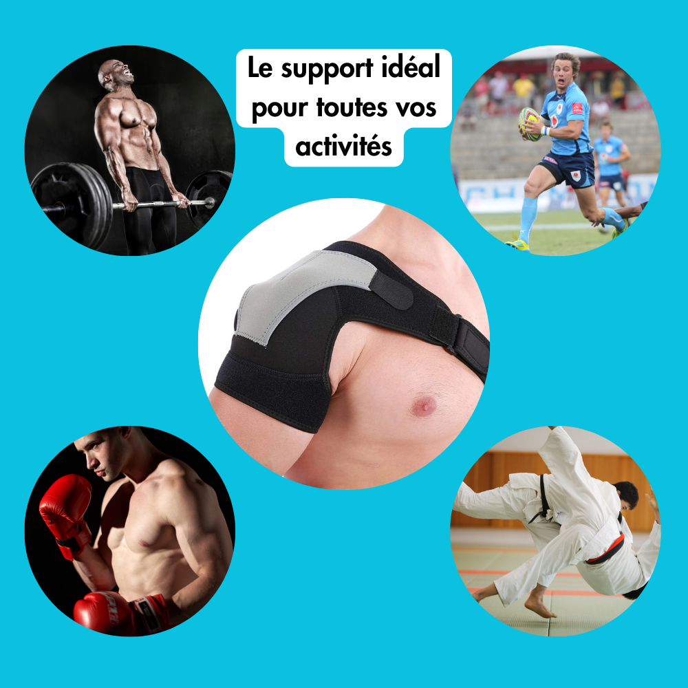 Épaulière de compression ajustable – Soulagez vos douleurs à l’épaule naturellement
