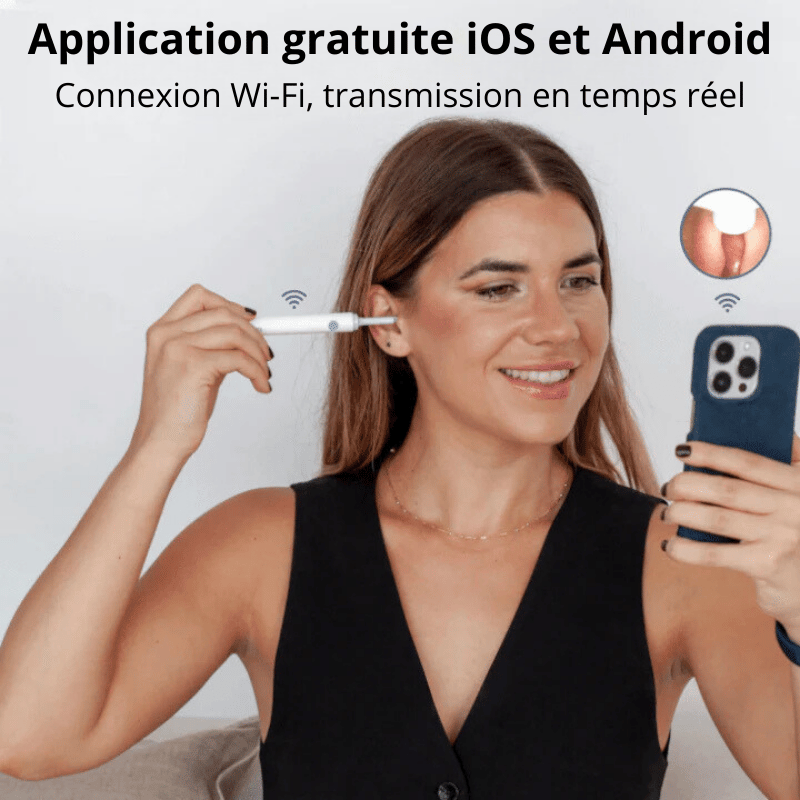 Kit de nettoyage auriculaire caméra HD