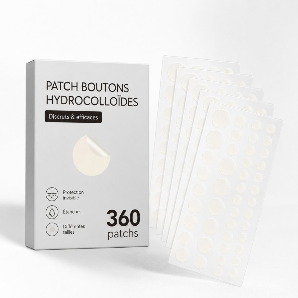 Patchs boutons hydrocolloïdes – 360 pièces