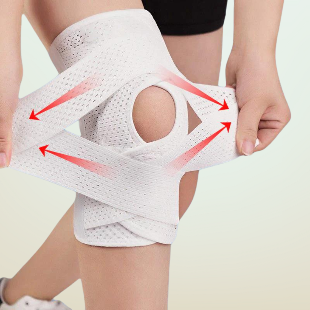 Paire De Genouillères De Soutien Réglables - Stabilisation Rotule, Pour Sport (Course, Basket, Fitness)