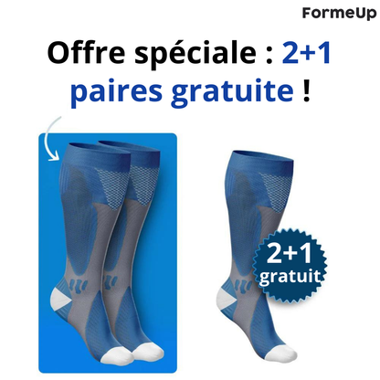 Bas de compression anti-douleur jambes et pieds