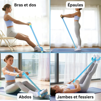 Élastique de Fitness Multifonction – Tonifiez votre corps en quelques minutes par jour