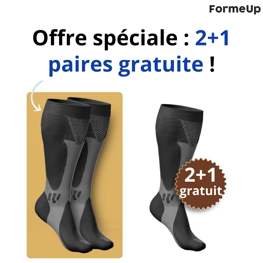 Bas de compression anti-douleur jambes et pieds