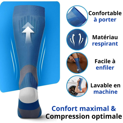 Bas de compression anti-douleur jambes et pieds