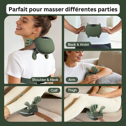 Masseur cervical shiatsu 4D avec chaleur – Relaxation profonde instantanée