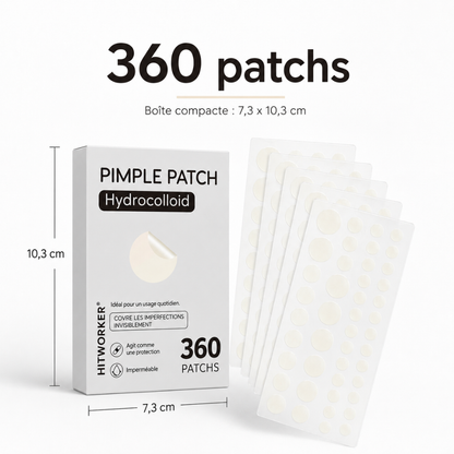 Patchs boutons hydrocolloïdes – 360 pièces