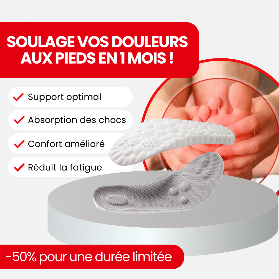 Semelles Anti-Douleur 4D confort