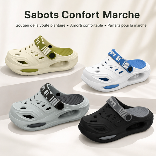 Sabots Confort Marche – soutien de la voûte plantaire